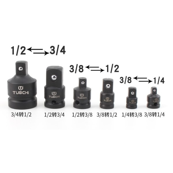 Stikkontakt Konverter Adapter Reducer Set Slag Socket Adapter til Bil Cykel Garage Reparation Værktøj