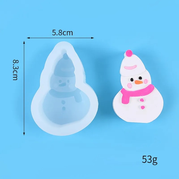 Tröja jul snögubbe ljus silikon form halsduk snö docka gips tvål tillverkning choklad kaka form
