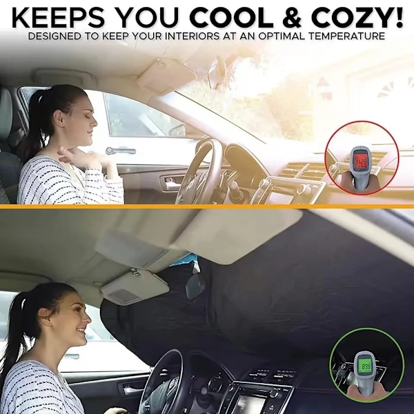 Auto Ikkuna Aurinkosuoja Suoja Aurinko Suoja Tuulilasi Visiiri Suoja Tuulilasi Taittuva Auto UV Suoja Verho tyyli