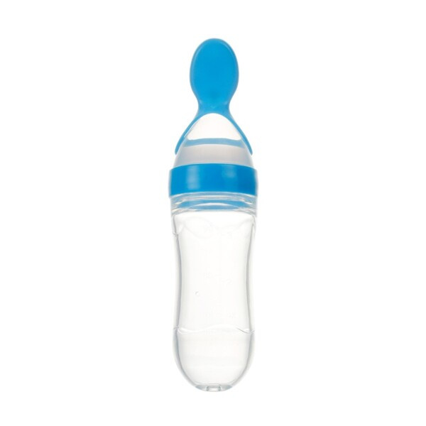90ML Sikker Nyfødt Baby Madring Flaske Småbørn Silicone Squeeze Madring ske Mælk Flaske Baby Træning Foder Mad tilskud