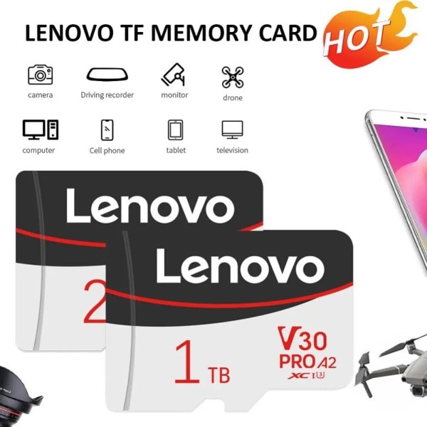 2TB Høj Speed Hukommelse Kort 2TB Klasse 10 Micro TF SD Kort 1TB SD Hukommelse Kort