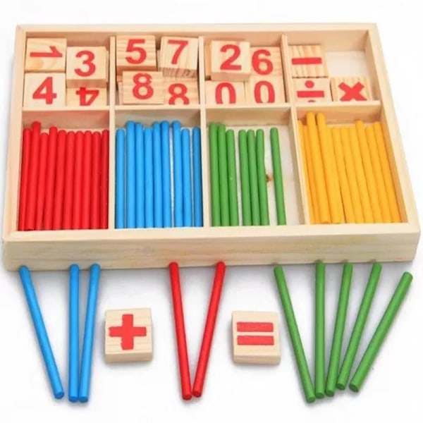 Lapset's matematiikka opetus apuvälineet, laskenta kepit