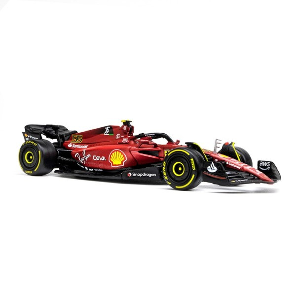 F1 Scuderia Ferrari F1-75 #16 Leclerc #55 Sainz Legering Luksus Kjøretøy Diecast Biler Modell Leketøy