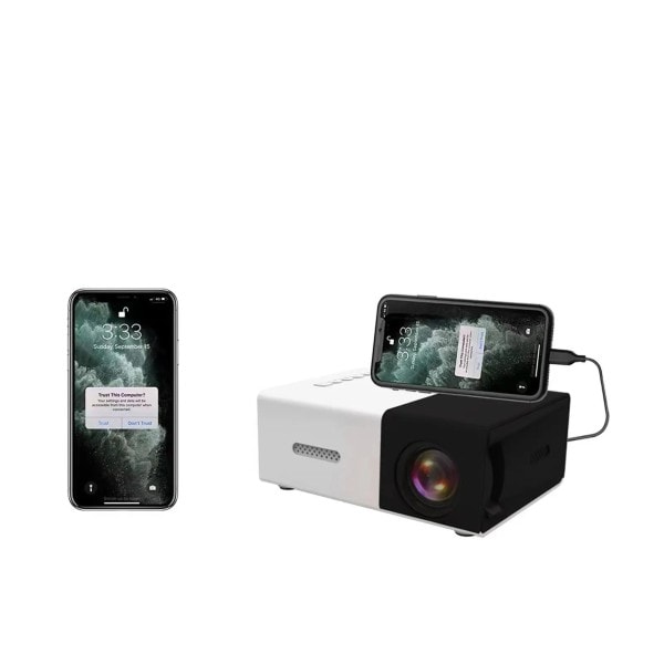 Bärbar Hem Video Projektor Support EU Plug Typ Home Theater