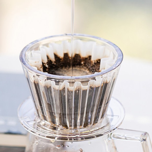 Wave Coffee Dripper Crystal Eye Pour Over Kaffe Filter PCTG 1-2 Cups  Coffee Maker