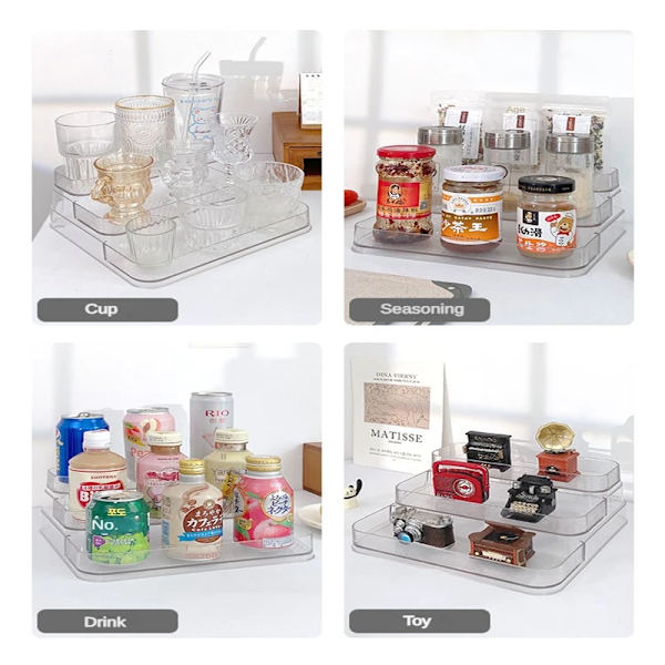 Desktop Parfym Hylla Badrum Makeup Arrangör Parfym Aromaterapi Arrangör Hudvård Produkt Förvaring Rack Arrangör