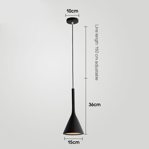Moderne Led Pendel Lys Sort Køkken Inventar Soveværelse Bord Spisestue Hænge Lampe