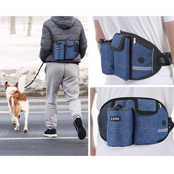 Hund träning påse promenad husdjur godis påse fanny pack handsfree husdjur godis påse