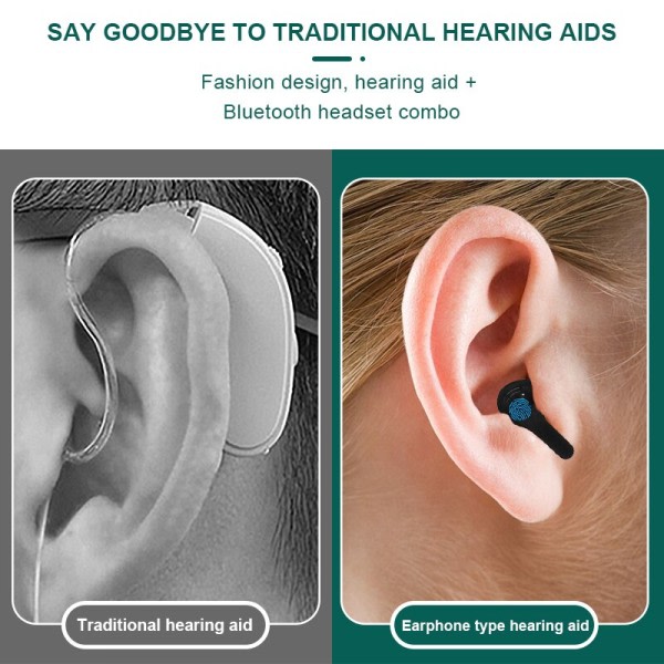 Oppladbare høreapparater bluetooth høreapparat APP kontroll digital lyd forsterker