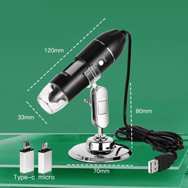 Digital mikroskop kamera portabel elektron för lödning LED förstoringsglas mobil telefon reparation