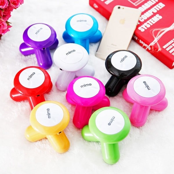 Mini Nakke Massager Multi Funktion Plastic Trekant Form Elektrisk