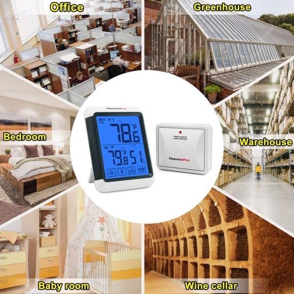 Inomhus temperatur Utomhus temperatur och fuktighet monitor väder station