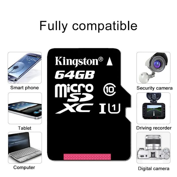 Minne kort 128GB 32GB Micro SD TF 64GB U1 V10 A1 MicroSD SDCS2 100Mb Lese Speed Class 10 Flash Card