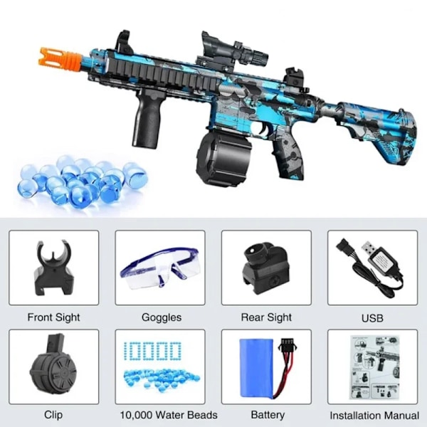 M416 vand bombe blaster pistol elektrisk graffiti luft riffel våben paintball legetøj
