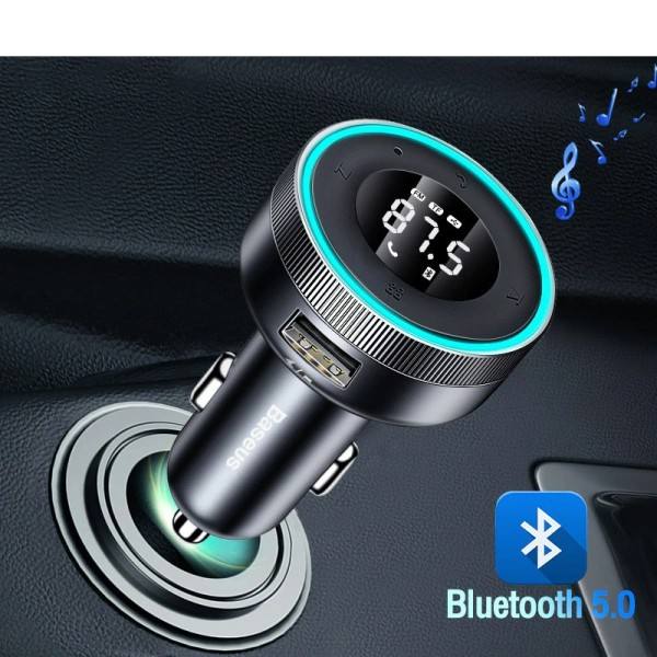 FM Sändare Modulator Bil Trådlös Bluetooth 5.0 USB Snabb Laddare Auto Aux Radio Mp3 spelare