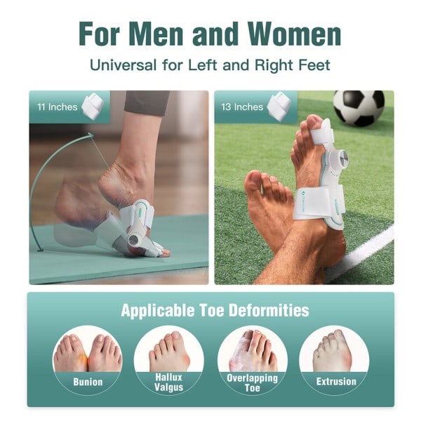 Kniv Korrektor Hallux Valgus Ortotics Big Toe Homing Rightener Justerable Nobs Med 3 Angle