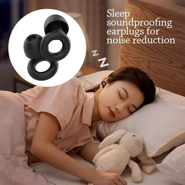 Silikon Sim Hörselproppar Sömn Ljud Earon Plug Reducing Noise Reduction  Supplies Ljudisolering Noise Reducing Höronproppar