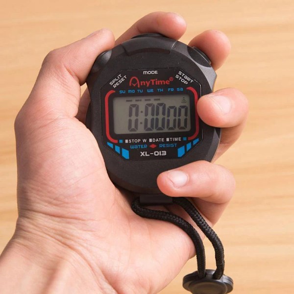 Vattentät Kronometer Handhållen Ficka Stoppur Professionell Digital Sport Stoppur LCD Timer Stopp Klocka Timer Verktyg