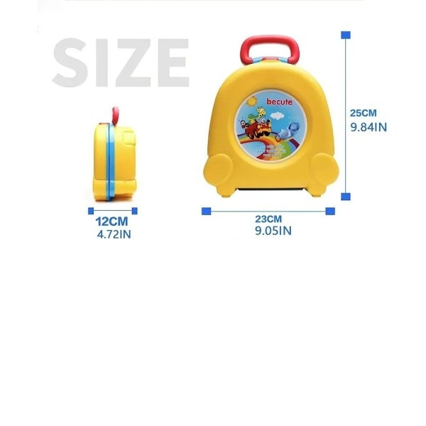 Rejse Bærbar Børn Foldbar Sænk Baby Dåse Camp Spand Dæk Toilet Træner Bære
