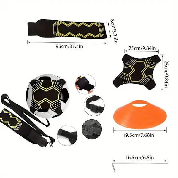 1 Setti Urheilu Jalkapallo Bounce Kits Säädettävä Jalkapallo Treeni Vyö 10-Pack Agility Jalkapallo DiSC Cone