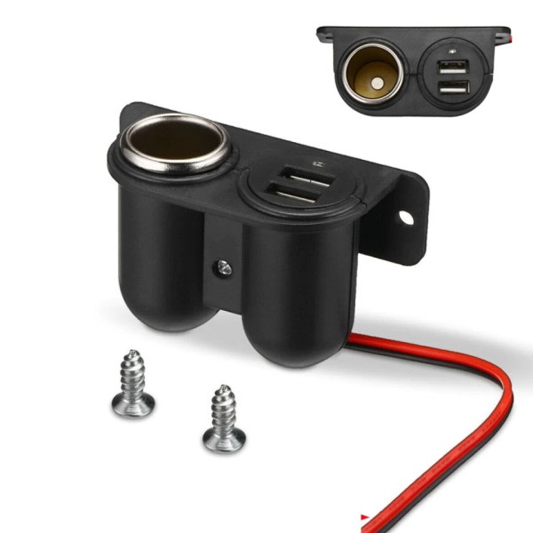 Usb Porte Socket DC 5V Dobbelt 3.1A Oplader Indbygget Bil Camper Multi Stik Port Adapter Oplader