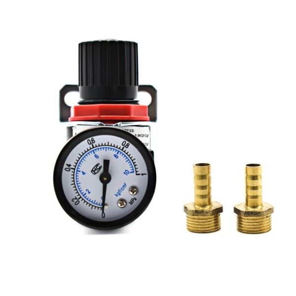 Mini luft tryk aflastning kontrol kompressor regulator behandling enheder ventil med måler  4MM-16MM fitting