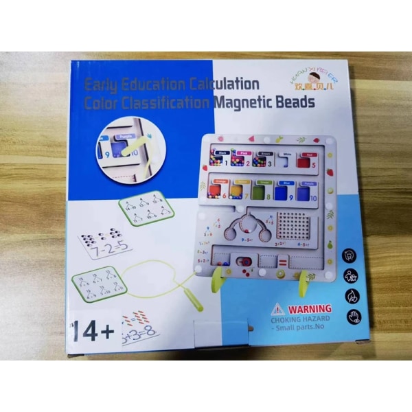 Montessori väri lajittelu matematiikka lelut lapset magneetti kynä liikkuva lauta pelit