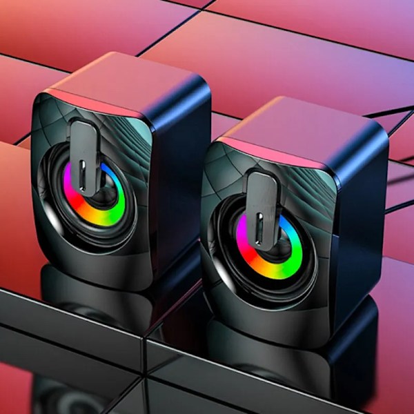 Tietokone kaiuttimet PC ääni laatikko HIFI stereo mikrofoni USB