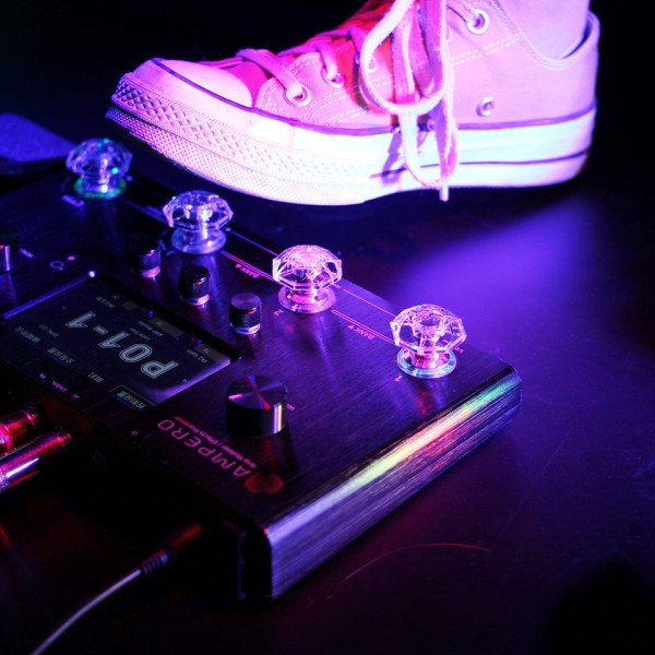 10 st Transparent Fot omkopplare Kåpa Switch Protector Stomp Knapp