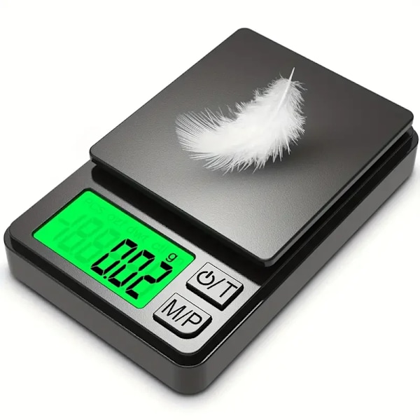 Fick Våg 1000g X 0,01g - Digital Bakgrundsbelyst LCD Mini Våg