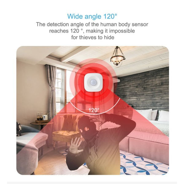 Smart PIR Motion Sensor Detektor Movement Sensor Smart Life APP Trådlöst Hem Automation System