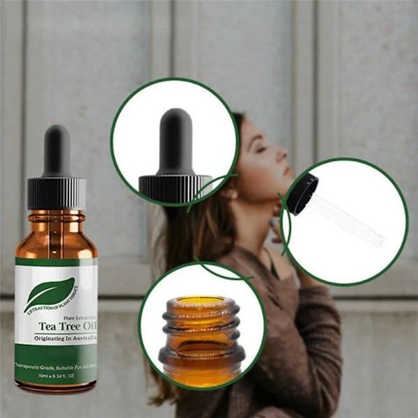 Natural Tea Tree Oil Fuktkräm Ansikte Kropp Hud För Kvinnor Hårvård Doft Aromaterapi Ren Massage Eterisk Olja