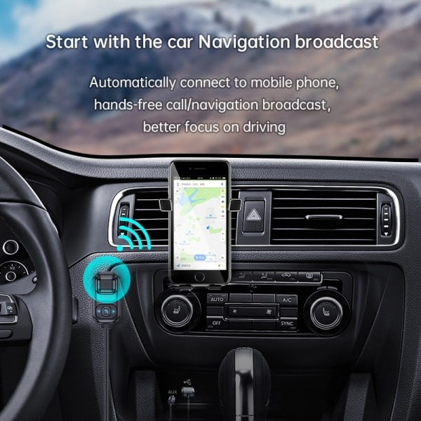 Langaton Audio lähetin vastaanotin Siri Voice Assistant 3.5MM AUX USB sovitin