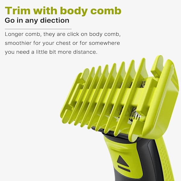 4 delar Guide kam skydd för Philips One Blade QP2520 QP2530 QP2630 Elektrisk trimmer rakapparat