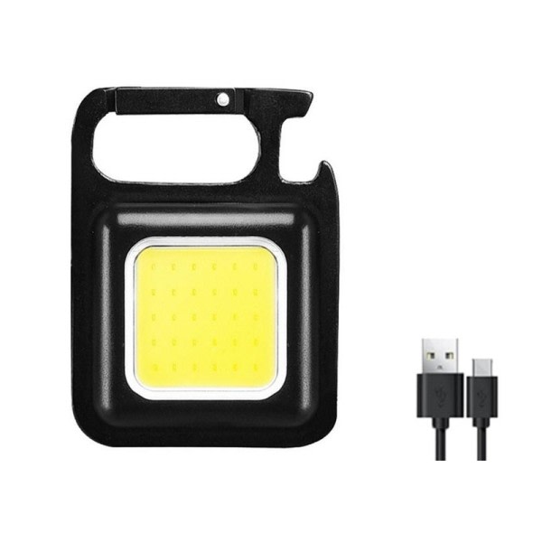 10 stykker Mini LED 1800LM Lommelygte Nøglering Multifunktionel Bærbar COB Camping lamper