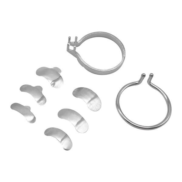 100 stk boks Dental Matrix Sectional Contoured Metal Matrices Full kit