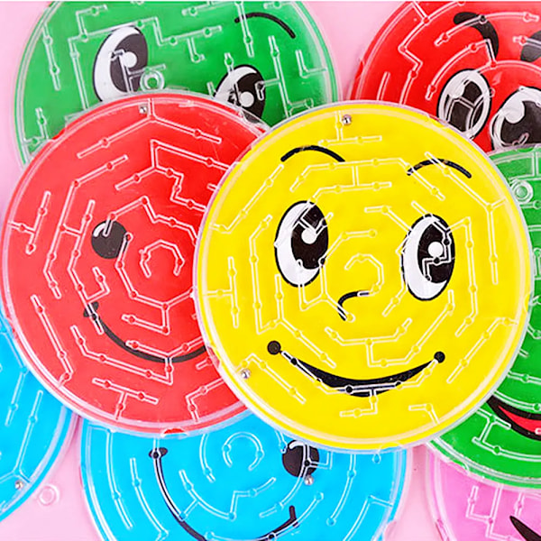 Pyöreä hymyilevä naama helmet sokkelo lelu pojat ja tytöt syntymäpäivä juhlat vauva lahja lahjat Pinata täyte joulu palkinnot