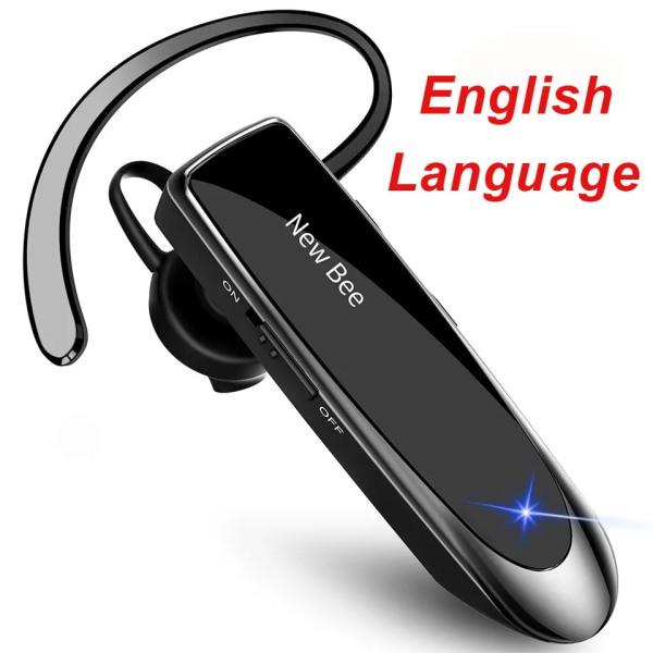 Trådløs Bluetooth 5.0 Øretelefoner HandsFree Mini Headset 22H Musikk Spille Ørestykker