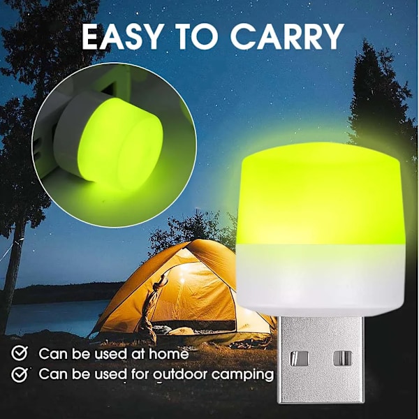 5 kpl Mini Mosquito Killer Night Light Kannettava LED Ei säteilyä Hyönteisten tappaja valo USB liitin sähkö Mosquito Killer valot