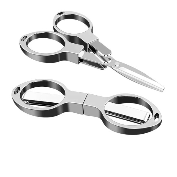Bærbar Foldning Saks Kulstof Stål Fiske Line Skæring Værktøj Mini Tackle Forbrugsstoffer Multifunktionel Håndarbejde Sakse