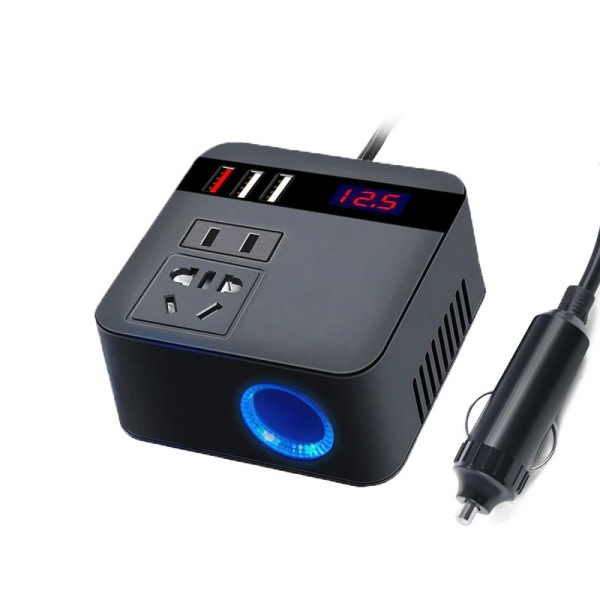 Auto Invertteri 150W 12V/24V DC 220V AC savuke sytytin virta syöttö invertteri adapteri