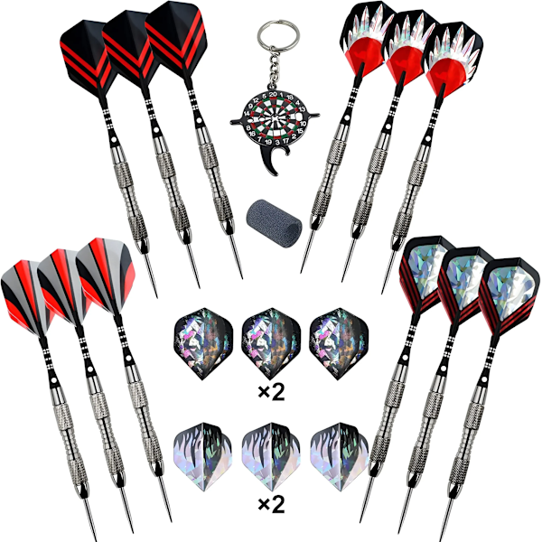 Professionell Dart Nål Set 20g Toy 12 Piece Dart Board Hård Nål Imitation Tungsten Stål Dart Nål