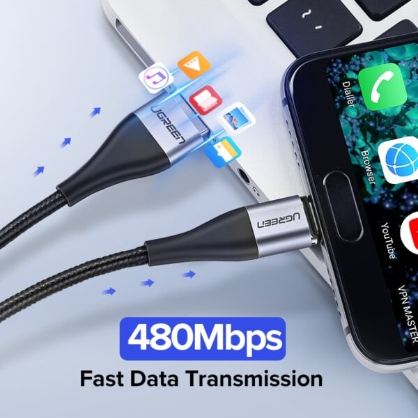 Magnetisk Lade Kabel Rask Lading USB Type C Kabel Magnet Mikro USB Data Lading Kabel