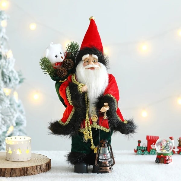 Jul nissen dukke god jul pynt skrivebord stående nissen pynt