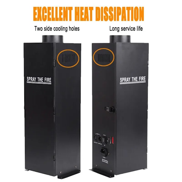200W DMX Ild Thrower Flame Effect Projector Machine