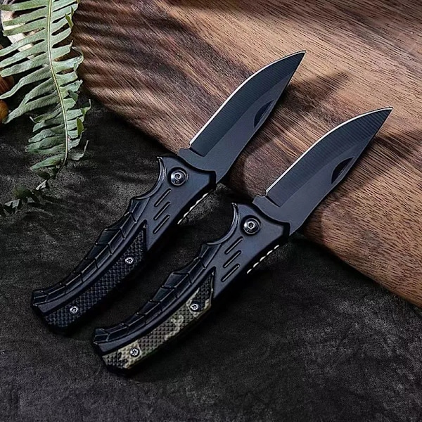 Utendørs Camping Survival Kniv Rustfritt Stål Fleggbar Kniv Multitool Lommekniver EDC Kniver