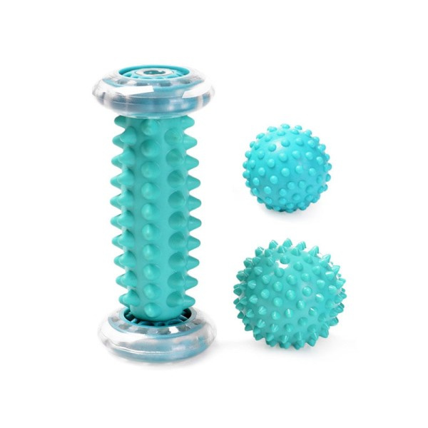 Fot Massager Roller Ballar Kit Yoga Sport Fitness Ball För Hand Ben Rygg Smärta terapi Djup vävnad
