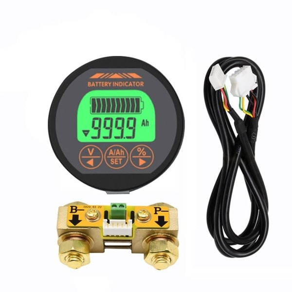 Batteri tester Coulomb tæller måler batteri kapacitet indikator amperemeter voltmåler batteri tester