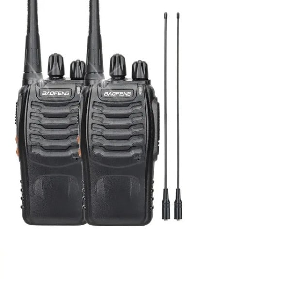 2 bitar  Walkie Talkie UHF 400 470MHz 888s Lång räckvidd Två vägs Skinka Radios Sändtagare för Jakt Hotell