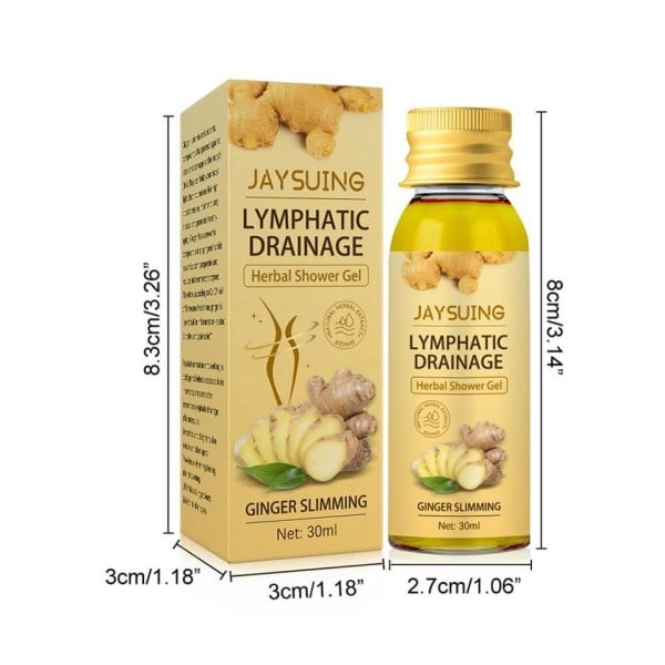 Ingefær Slankende Tab Vægt Cellulite Fjerner Lymphatic Drainage Urte Shower Gel